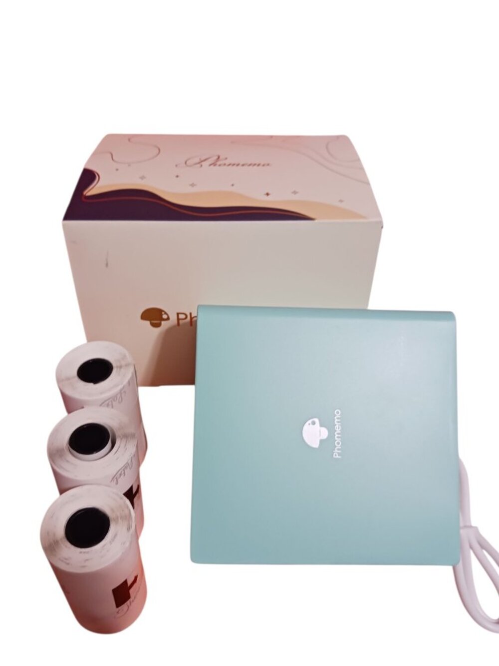 Phomemo M02 Bluetooth Mini Printer With Thermal Paper Rolls Portable & Wireless